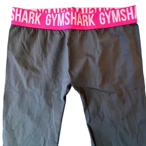 Gymshark Leggings Women M Charcoal Gray Pink Low Rise Yoga Workout Gorpcore‎ thumbnail 2