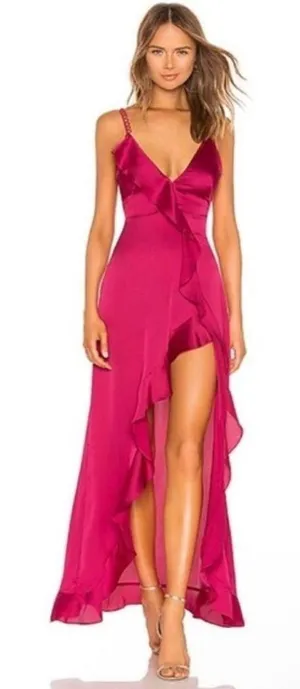For love and lemons pink maxi dress thumbnail 1