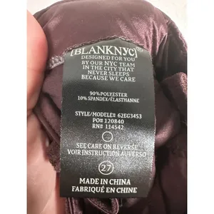 Blank NYC FRANKLIN IN ZINFANDEL Cargo Pants Women 27 Brown Faux Suede Wide Leg thumbnail 10