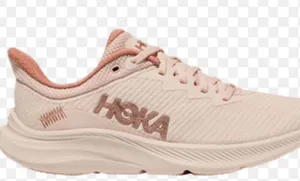 Hoka One One Women's Running Shoe - cream /beige color size 8B thumbnail 1