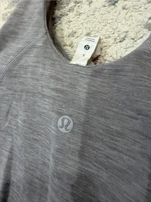 Lululemon Align Bodysuit 25” Heather Gray Built In Bra Size 6 thumbnail 5