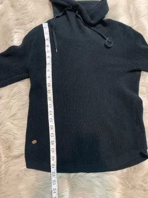 LAUREN RALPH LAUREN Waffle Knit Cowl Neck Sweater Womens M thumbnail 5