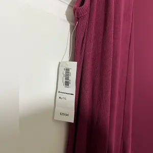 Old Navy Ribbed Burgundy A-Line Tank Dress thumbnail 5