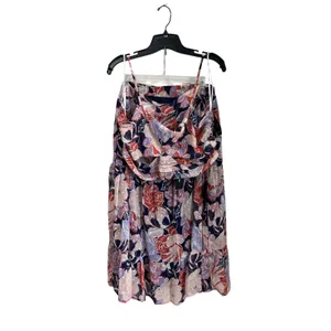 Lulus Floral Two Piece‎ Midi Dress Set XL Floating Through Flowers Boho thumbnail 2