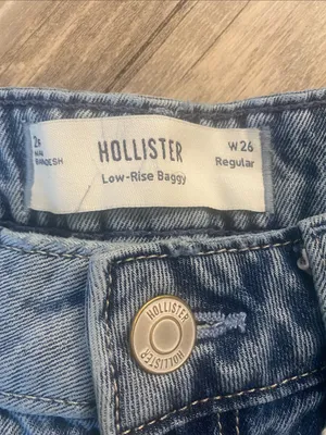 Hollister Low Rise Baggy Jeans Blue Size W26 x L29 thumbnail 7