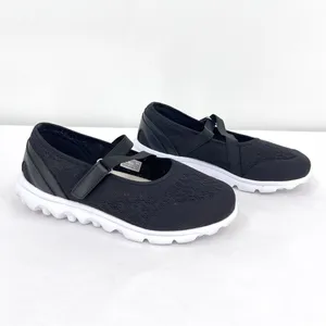 Propet Travelactiv Mary Jane Black Mesh Walking Sneakers Size 7 thumbnail 11