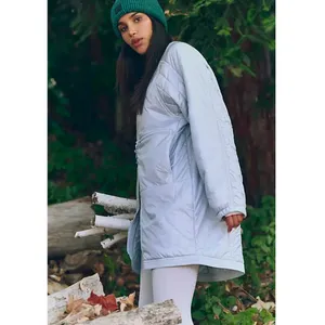 Free People NWT Light As A Feather Packable Tunic Liner Ice‎ Grey Size M thumbnail 13