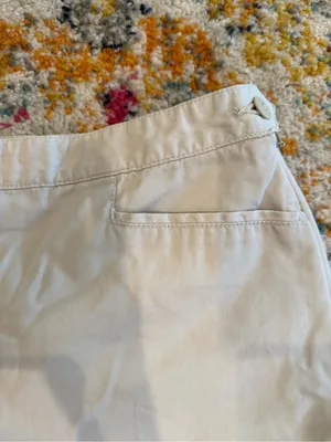 Ann Taylor Cream Cotton Bermuda Shorts thumbnail 3