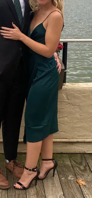 Lulus Emerald Green Cocktail Dress thumbnail 3