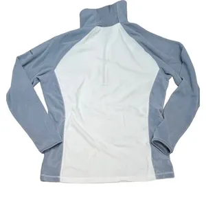 Columbia Artic‎ Air Fleece Grey White Quarter Zip Top Pullover SMALL Cozy Casual thumbnail 4