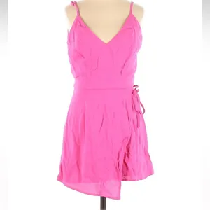 Superdown Karen hot pink side tie romper Xs‎ thumbnail 3
