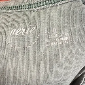 Aerie Tank Top Womens XL Blue‎ Ribbed Stretch Summer Casual thumbnail 3