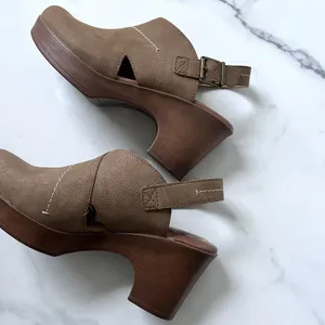 Børn Cecila Platform Slingback Clogs Brown Size 10 Boho chic Retro Chunky Heel thumbnail 6