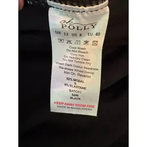Oh Polly Black Halter Maxi Dress US 8 Bodycon Formal Stretch thumbnail 6
