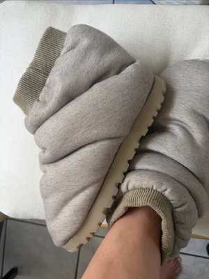 UGG Spaceslider Padded Slip-On Loungewear Slippers in Light Taupe thumbnail 2