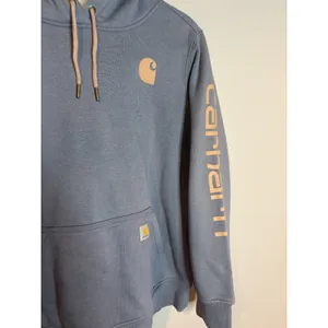 Carhartt Women's blue logo hoodie thumbnail 4