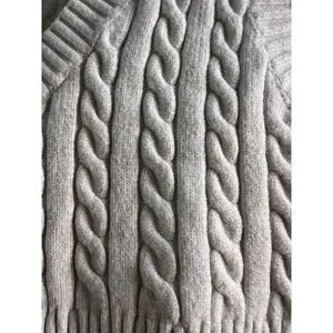 Princess Polly Sidney Cropped Cable Knit Sweater Vest White Cream M/L thumbnail 5