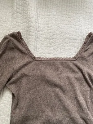 Light brown American Eagle lace top thumbnail 7