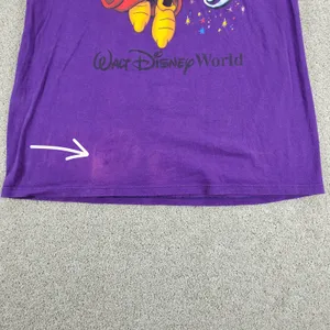 Mickey‎ Inc Womens T-shirt XL Purple Walt Disney World 25th Anniversary Cotton thumbnail 8