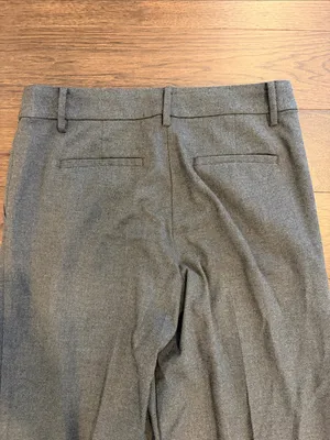 LOFT Gray Tailored Wide Leg Cropped Dress Pants Size 4 - C36-073 thumbnail 7