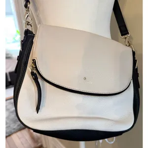 KATE SPADE Colorblock Leather Crossbody Zippered Purse Bag Satchel thumbnail 1