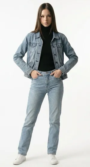 Levi’s Jean Jacket Large 12/14 Blue Denim Trucker thumbnail 1