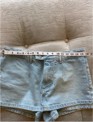 Free People We The Free Peekaboo Denim Skort thumbnail 9