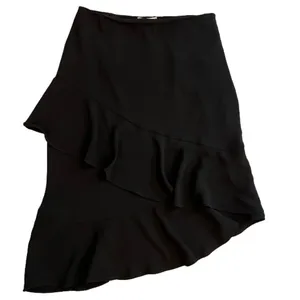 le Lis asymmetrical black ruffle skirt, Size L. NWT thumbnail 1