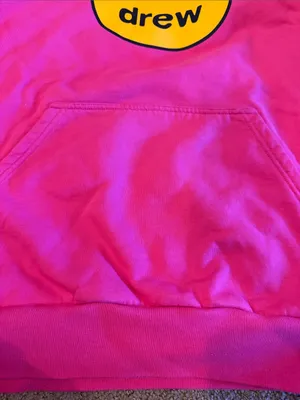 Drew House Hot Pink Oversized Hooded Sweatshirt XS thumbnail 5
