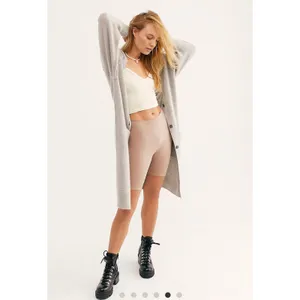 FREE PEOPLE INTIMATELY High Waisted Seamless Rib Bike Shorts Made in USA XS/S thumbnail 3
