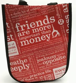 Lululemon Athletica Red Reusable Tote Bag thumbnail 1