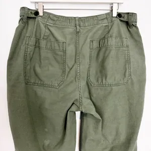 Madewell Griff Pants Plus Size 32 Green Utility High Rise Tapered Cargo Normcore thumbnail 10