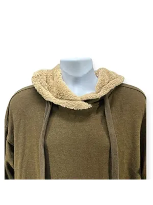 Aerie Sherpa Lined Hoodie Jacket Size M thumbnail 3