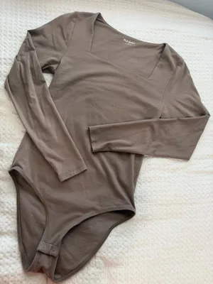 Old Navy Brown Long Sleeve Bodysuit thumbnail 1