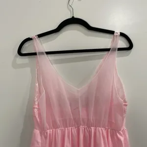 Vintage Montgomery Ward Pink Lace Slip Nightgown Dress Size Large Made In USA thumbnail 5