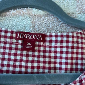 Merona Red and White Checkered Top thumbnail 2