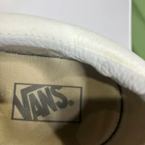 Vans white leather sneakers skateboarding punk unisex sizing‎ women's 10 men 8.5 thumbnail 8