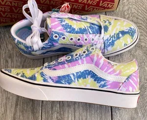 Vans tie dye Comfycush sneakers women’s 8 thumbnail 1