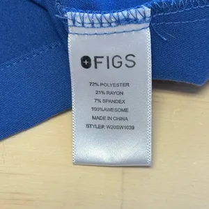 Figs Women's Button Front‎ Celemu Scrub Uniform Top Blue XS W20SW1039 thumbnail 7