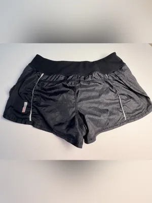 Zella Women’s Running Shorts Size L Black Perforated Lined Athletic Drawstring thumbnail 5