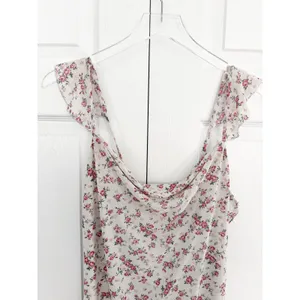 Kirious Los Angeles Floral Draped Neck Midi Dress Coquette Romantic Feminine thumbnail 3