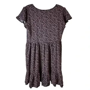 Aeropostale Women's S Floral V-Neck‎ Babydoll Mini Dress Multicolor thumbnail 9