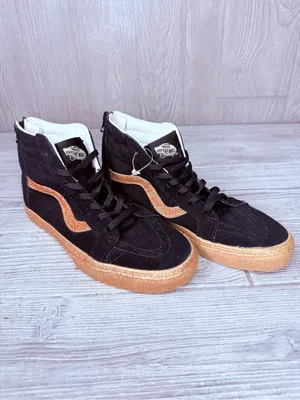 Nwt VANS Kids SK8-Hi Zip Party Glitter Black/Gold high top shoes 5 thumbnail 5