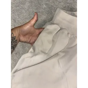 Nike Sportswear Phoenix Fleece High Waisted Oversized Sweatpants Womens M Beige thumbnail 5