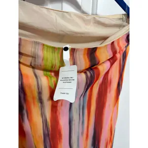 SNDYS St Barts Maxi Dress Abstract‎ Multi-Color Strapless NWT Artistic Vibrant L thumbnail 8