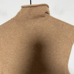Polo Ralph Lauren Women 100% Cashmere Midi Dress M Camel Turtleneck Fit & Flare thumbnail 11