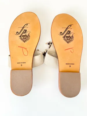 Free People Sadie fringe beaded leather sandals boho summer NEW 9 thumbnail 10