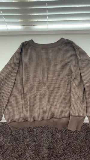 american eagle brown sweater thumbnail 2