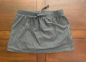 Princess Polly White Fox Pinstripe Mini Skirt thumbnail 1