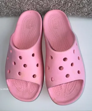 CROCS Womens Pink Slide Clogs thumbnail 1